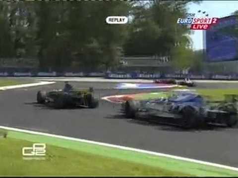 Luca Filippi Wild pass GP2 2010 Rd9 Italy Monza Race2