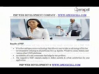 PHP Web Development Company - www.openxcell.com