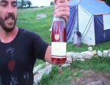 Wine DJ Mike Brown camping in Burgundy with a Pinot Noir