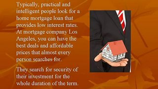 Acquire A Los Angeles Home Mortgage