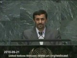 ONU IRAN Mahmoud Ahmadinejad 21/09/2010