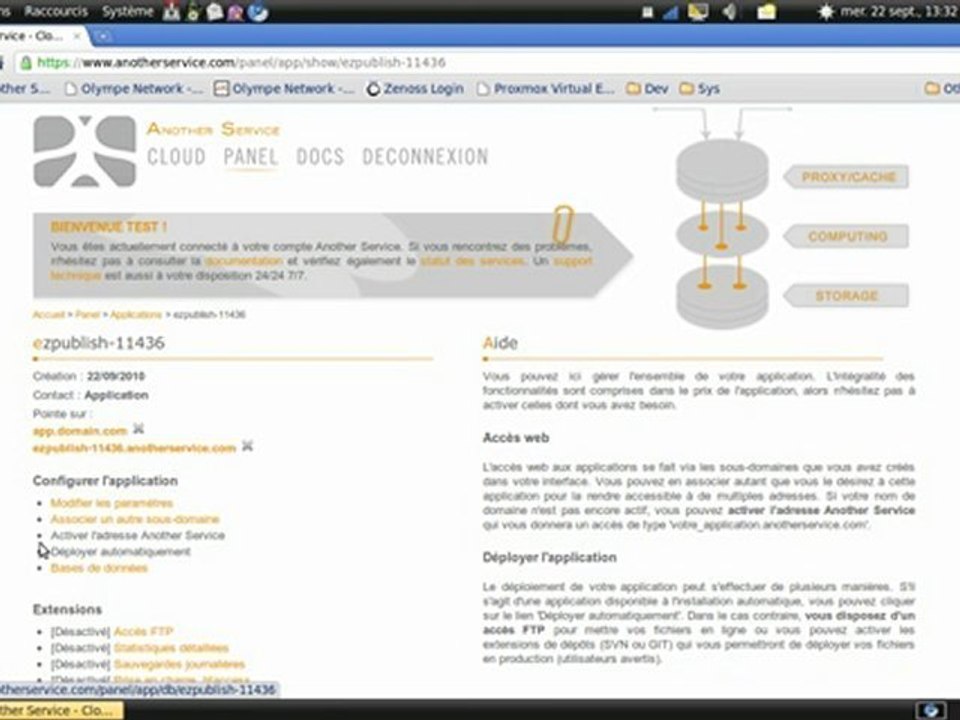 Déployer et configurer une application