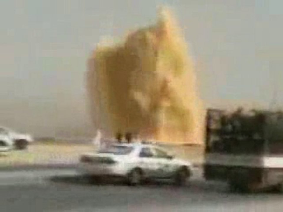Fontaine de sable en Arabie Saoudite soubahna allah