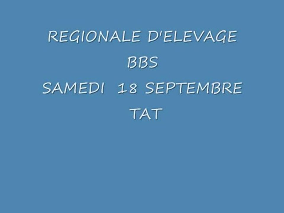 REGIONALE BERGER BLANC SUISSE  TAT  18 SEPTEMBRE 2010