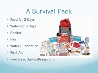 A Survival Pack For Bear Grylls