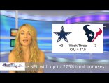 Texas Showdown Cowboys vs Texans NFL Sportsbook Odds