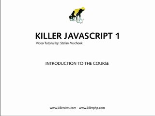Javascript Basics Introduction to Course