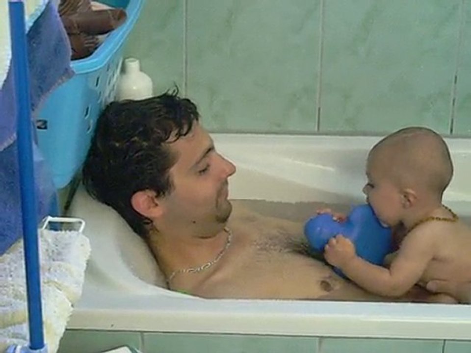 dans le bain