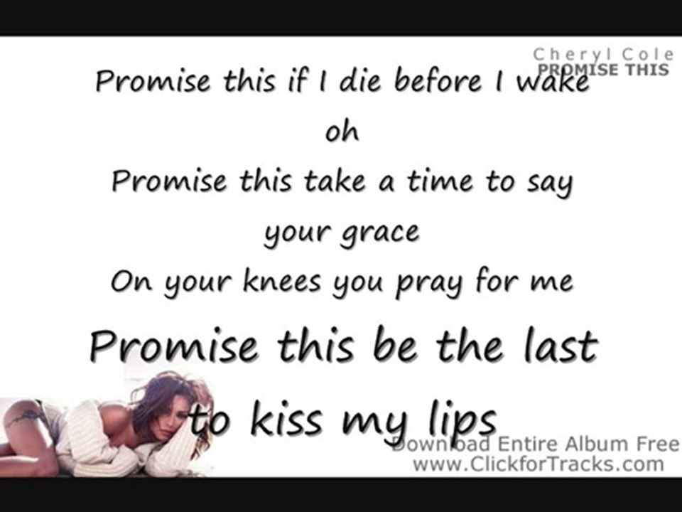 Cheryl Cole Promise This Lyrics. Promise This