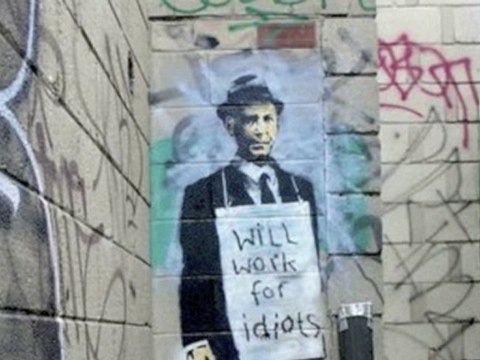 Street Artist Banksy - 2010 Graffiti Stencil Art - Warholian