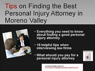 Moreno Valley Personal Injury Auto Accident Medical Malprac
