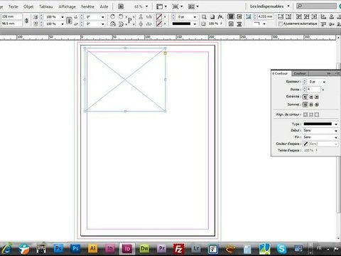 Tutoriel Indesign CS5 : Création d'un bloc et positionnement