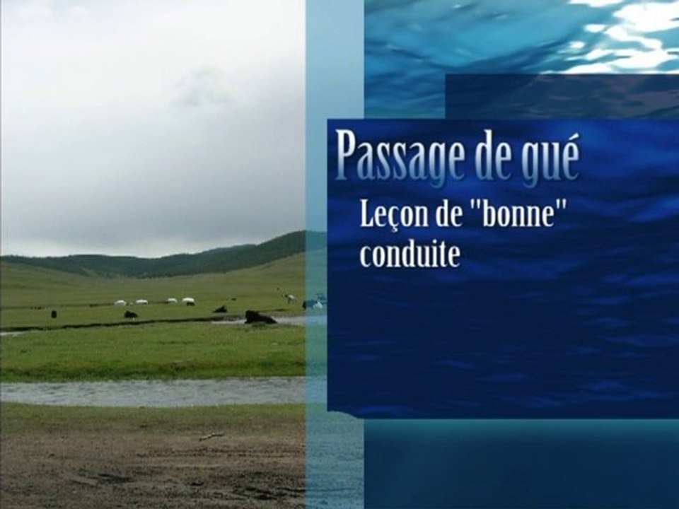 apprendre à passer un gué
