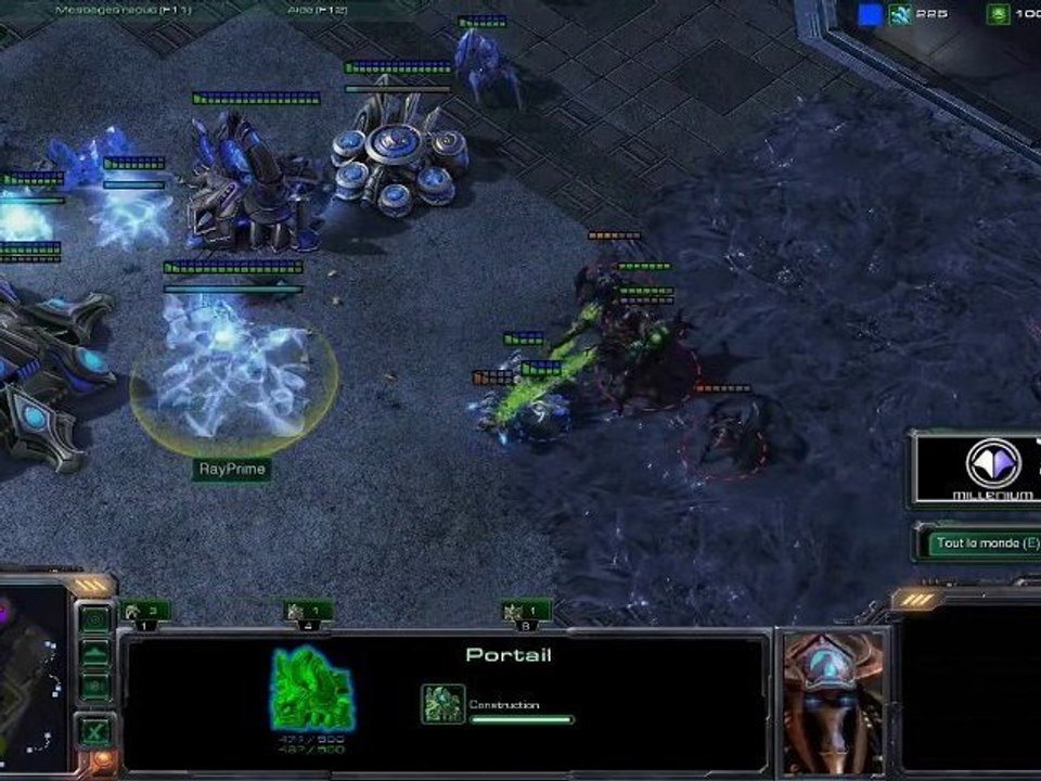 Match Starcraft II: Protoss vs Zerg Coréens par...