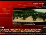 Santos felicita cúpula  militar por muerte de Raúl Reyes