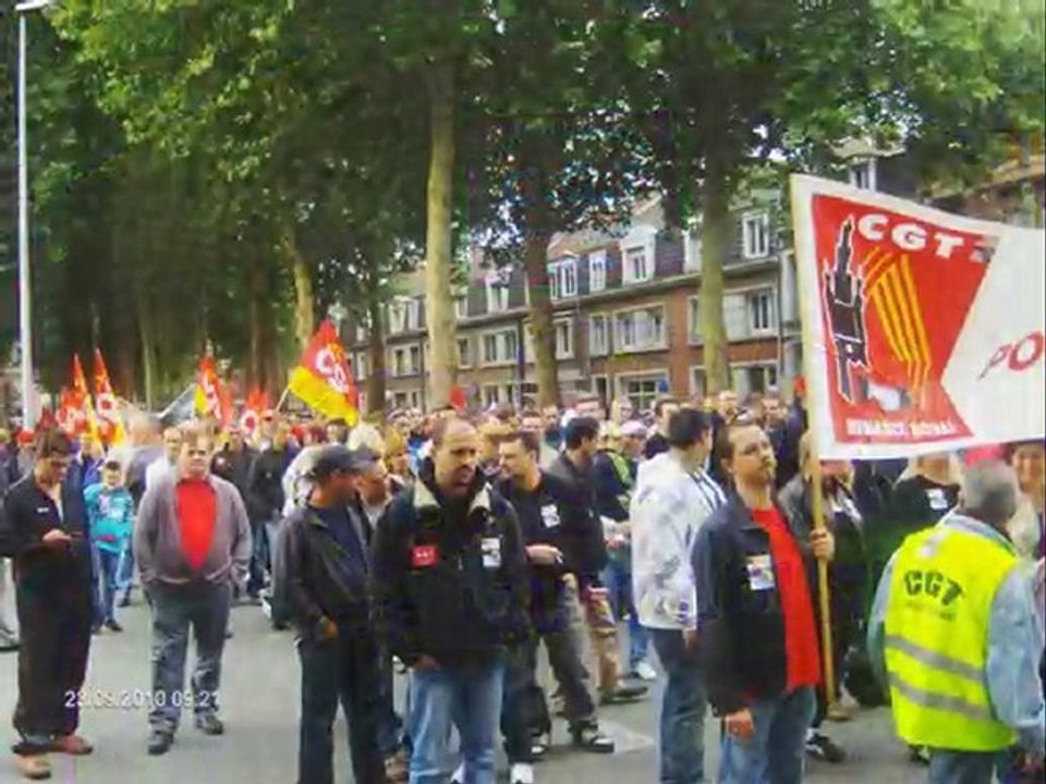 manif du 23 septembre a douai avec la cgt renault douai