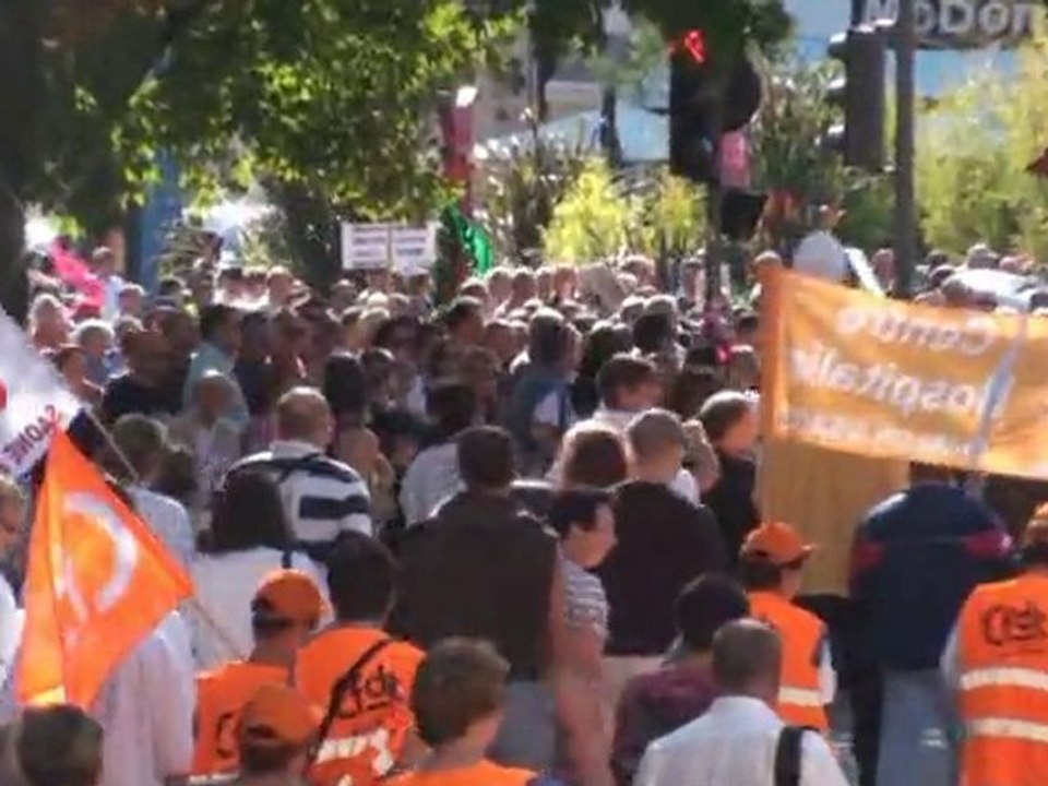 Manif contre la réforme des retraites à chalon-sur-saône