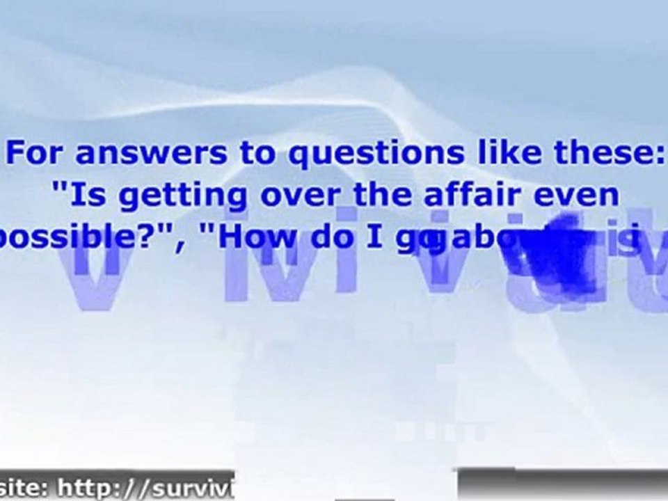 Getting Over an Affair and Saving My Marriage
