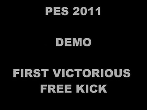 PES 2011 DEMO - Free Kick Goooooaaallll