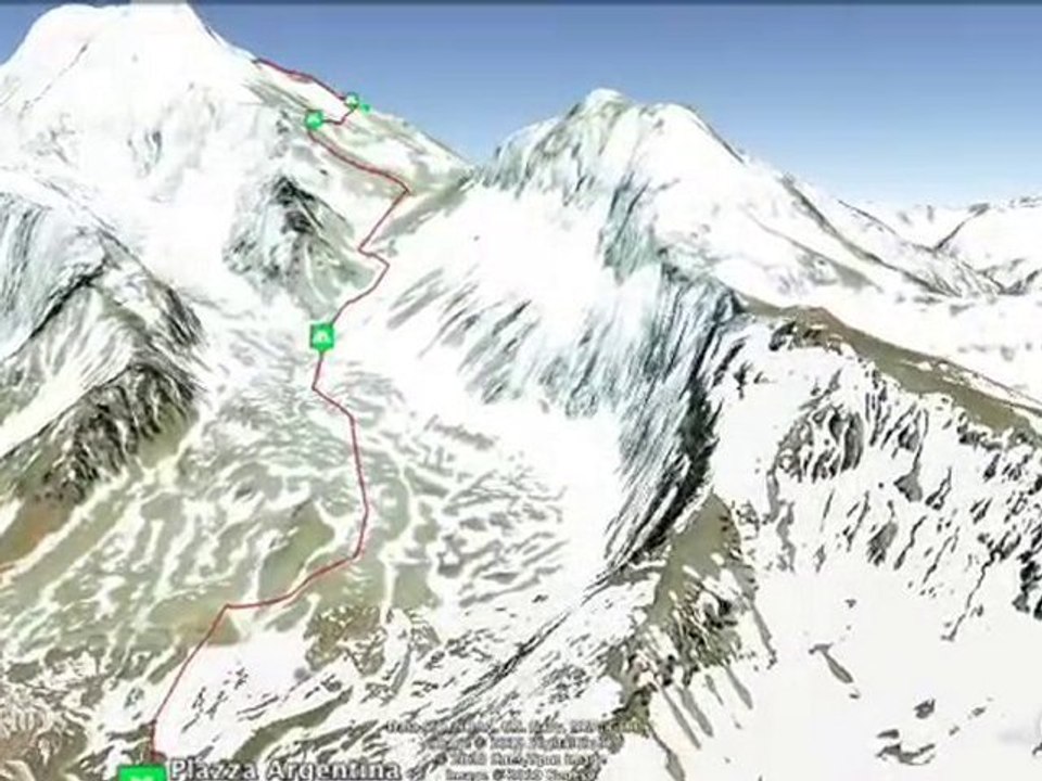 La traversée de l'Aconcagua en 3D