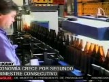 Economía uruguaya crece por segundo trimestre consecutivo