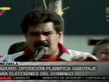 Maduro denuncia planes de sabotaje de la oposición en comic