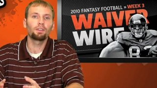 2010 Fantasy Football -  Week 3 Waiver Wire Pick Ups