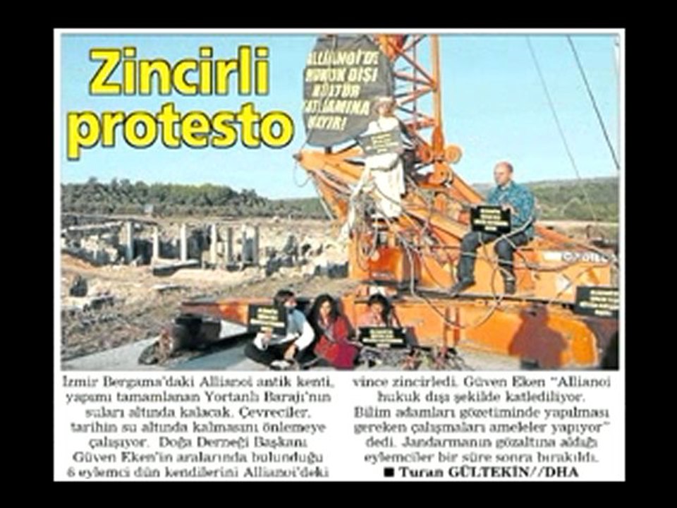 Allianoi Sular Altında Kalmasın