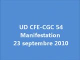 CFE-CGC MANIF NANCY 23 SEPTEMBRE 2010