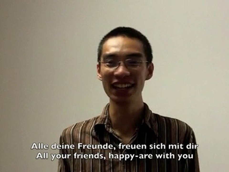 Chinese sing in German