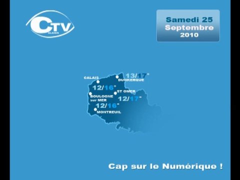 Calaisis TV : Météo du Samedi 25 Septembre 2010