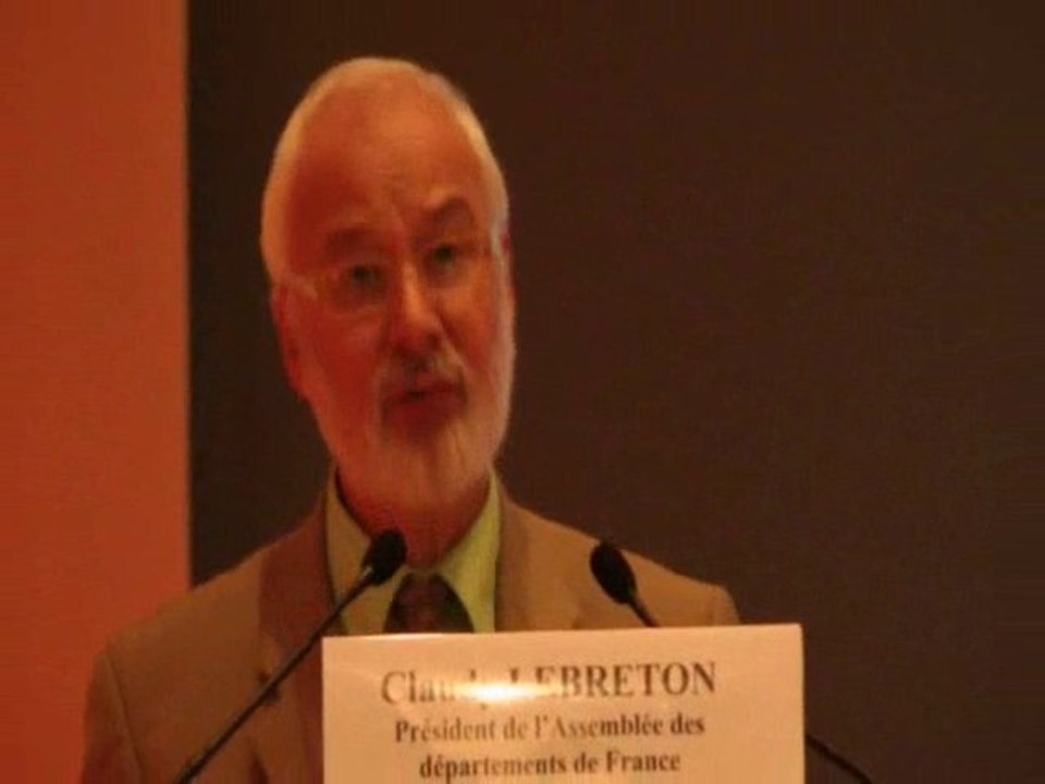 Assises du domicile : Claudy Lebreton - Président de l'ADF