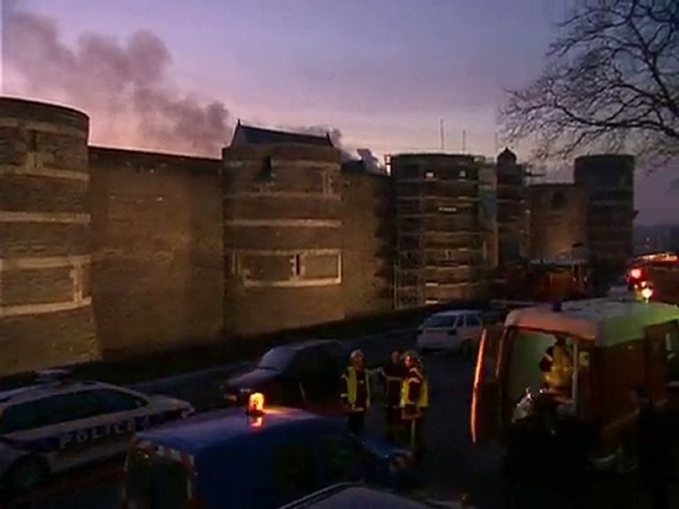 L'incendie du chateau d'Angers