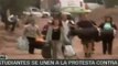 Estudiantes peruanos se unen a la protesta contra construcci
