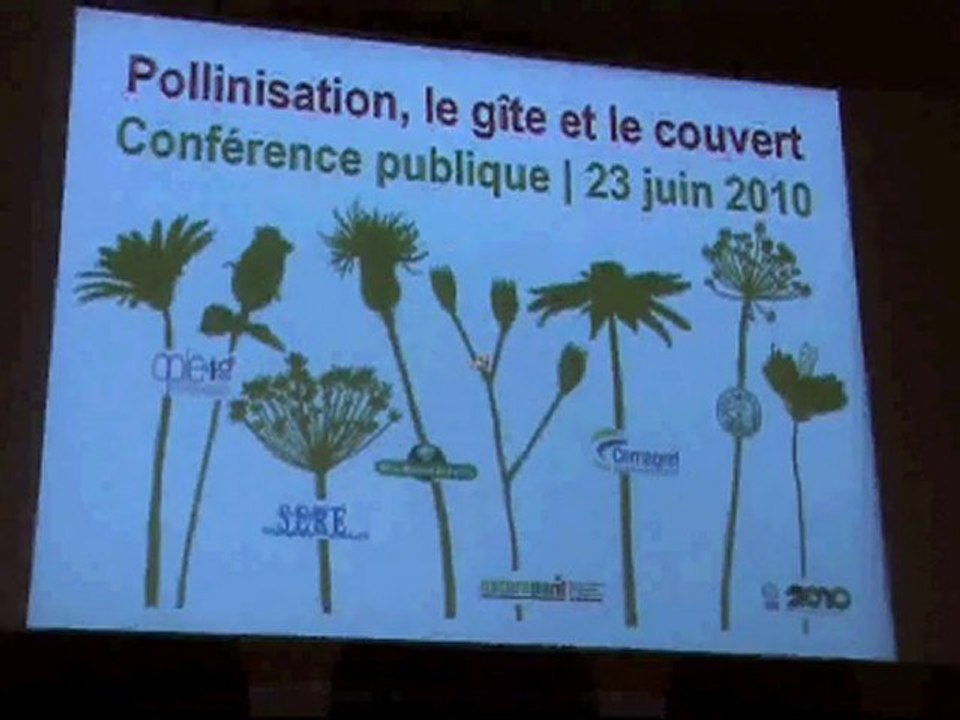 Pollinisation, le gîte et le couvert | Conférence publique