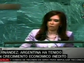 Fernández: Argentina ha tenido un crecimiento económico in