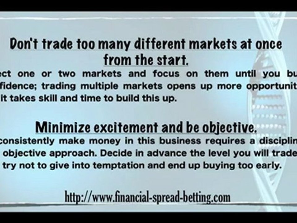 Spread Betting Tips: Starting Out