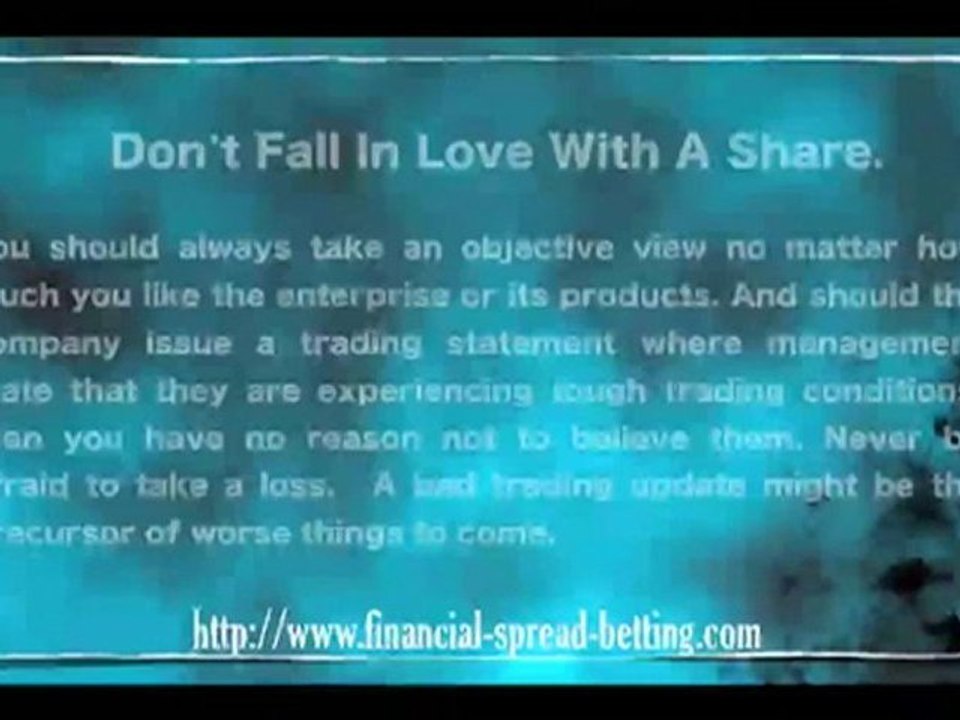 Stop Loss Orders and Spread Betting