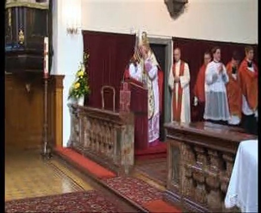 Bischof Küng bei Pfarrer Kittl in Zell