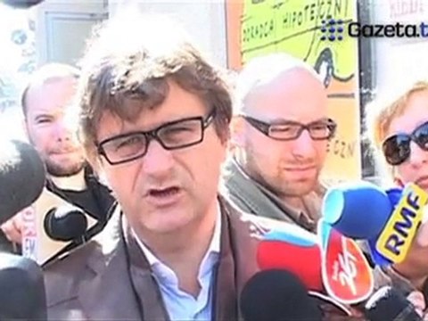 Janusz Palikot w drodze na sąd partyjny