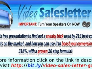 Video Sales Letter Guru - video salesletter marketing secret