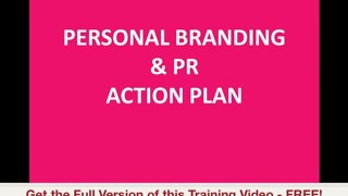 Action Plan Strategy for Personal Branding and PR