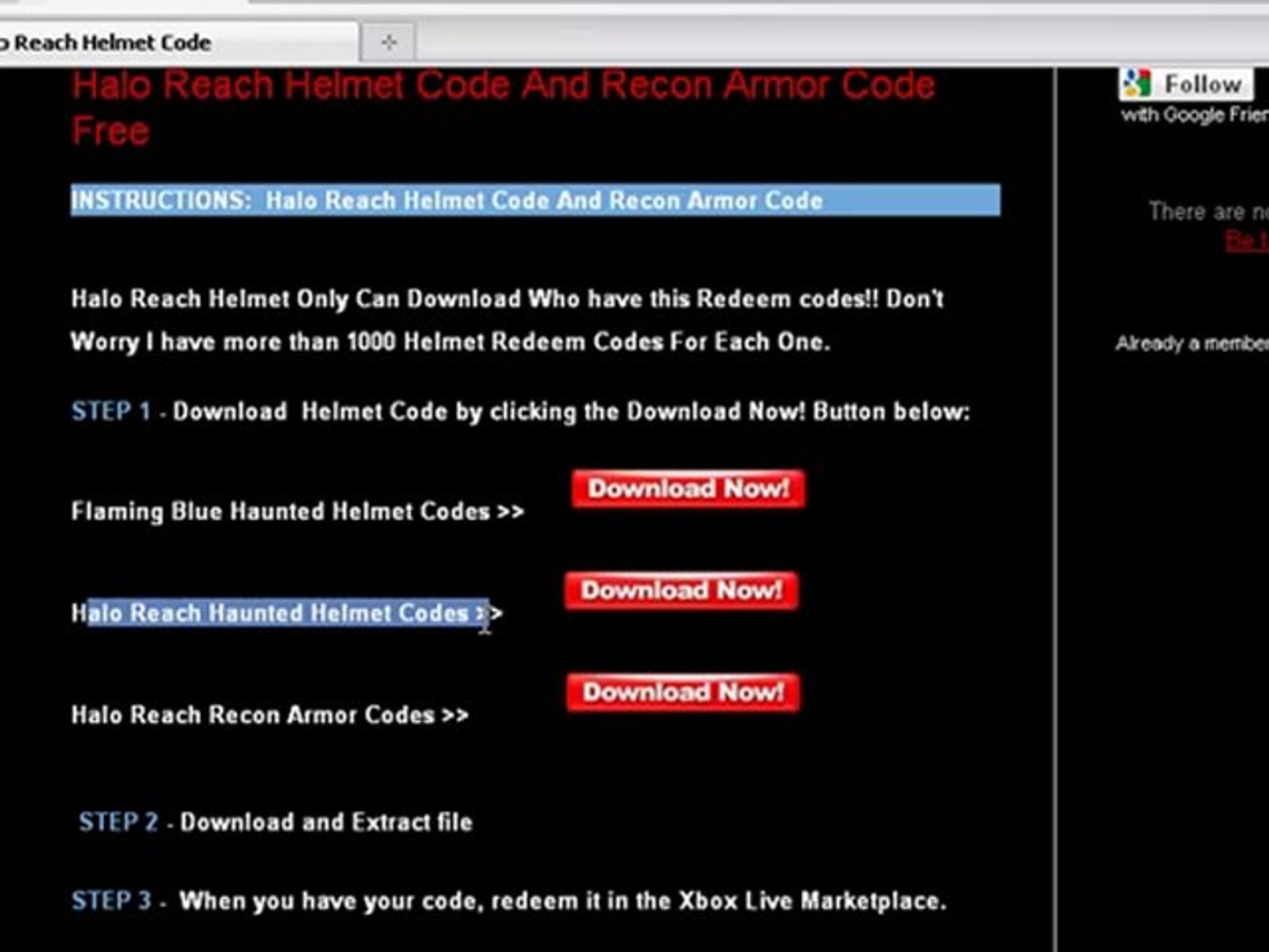How *FREE* Helmet Codes For Halo Reach - Dailymotion