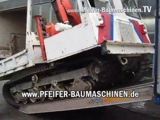 Dumper de cadena MOROOKA MST 600 con grúa PALFINGER