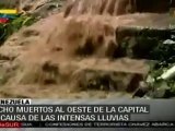 Ocho personas muertas en Caracas a causa de intensas lluvias