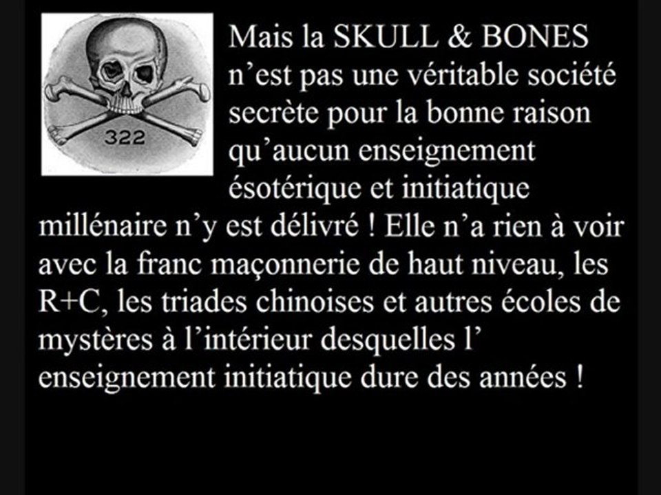 Les Skull and Bones ne sont pas des Illuminati