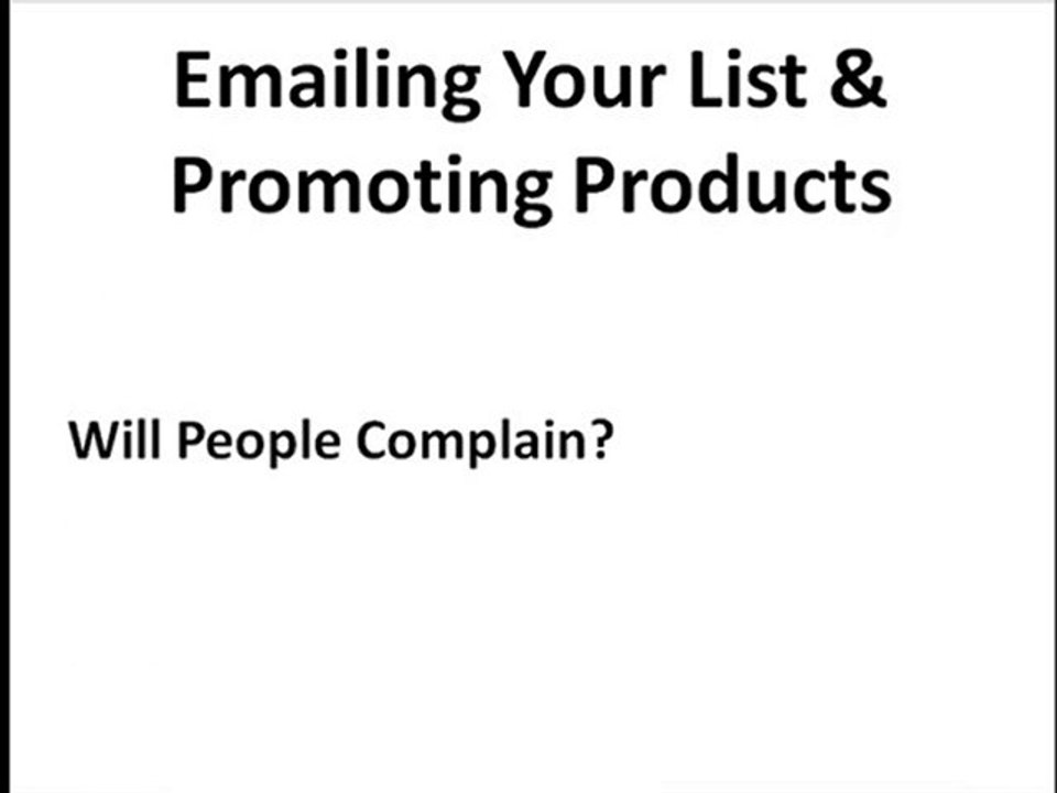 Tellman Knudson List Building: Lesson 12, Step 62: Emailing