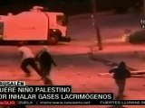 Muere bebé palestino por inhalar gases lacrimógenos