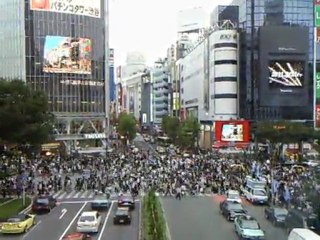 Carrefour de Shibuya à Tokyo.