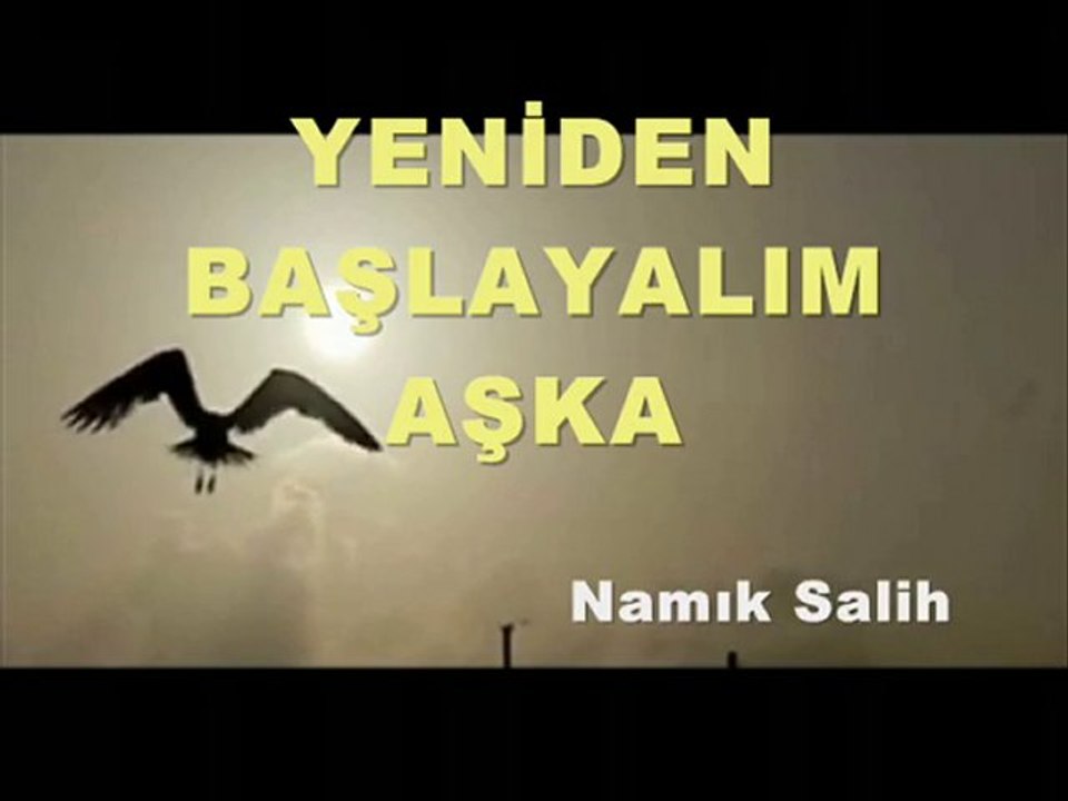YENİDEN BAŞLAYALIM AŞKA... Namık SALİH...